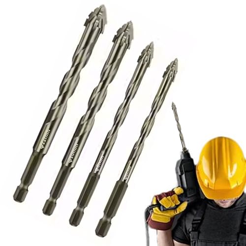 Excentric Drill Bit Set-Exzentrische Bohrer Für Metalle Mit Vierseitigen Klingen, Hochleistungsbits Für Keramik- Und Glasverarbeitung | Edelstahlholzhandwerksteile, Mehrzweck -Bohrwerkzeugkit Für Zu H von Whnbuij