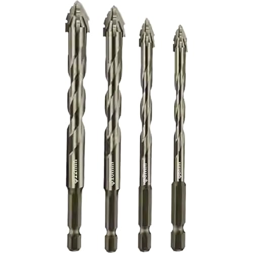 Exzenterbohrer, gezackt, exzentrische Bohrer mit hoher Festigkeit, Exzenterbohrer aus Metall, gezackt, für Glas, Keramik, Spiralbohrer-Set von Whnbuij