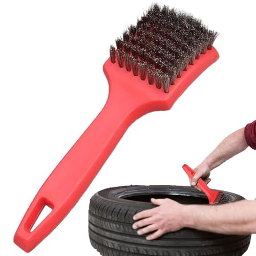 Felgenbürste für Autowäsche – hochwertiges Auto-Detail-Werkzeug, langer Griff, Reifenreinigungsbürste aus Stahldraht, Reinigungsbürste Felgenbürste für Autowäsche – hochwertiges Auto-Detail-Werkzeug, langer Griff, Reifenreinigungsbürste aus Stahldraht, Reinigungsbürste von Whnbuij