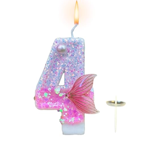 Geburtstagskerzenzahlen | Glitzernde Kerze mit Fischschwanzdekorationen – Kuchen-Partyzubehör, dekorative Kerzen für Meeting-Themenparty, Celebra-Zubehör Geburtstagskerzenzahlen | Glitzernde Kerze mit Fischschwanzdekorationen – Kuchen-Partyzubehör, dekorative Kerzen für Meeting-Themenparty, Celebra-Zubehör von Whnbuij
