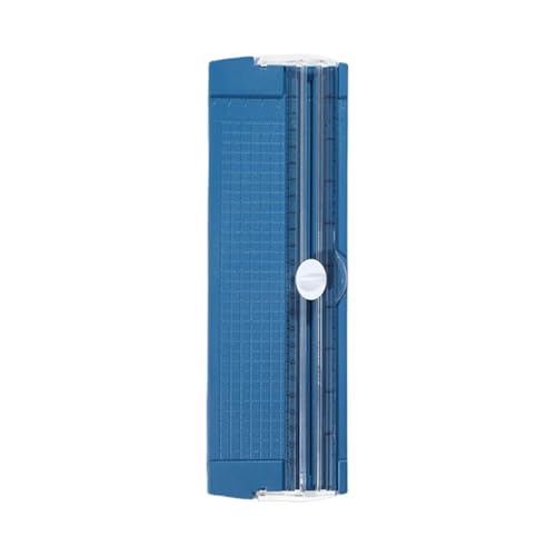 Gerade Kantenschneider - 8,5 x 26,7 cm Trimmer mit Sicherheitsschutz und Seitenlehrer tragbarer gerader Kantenschneider | Slicer Tragbares präzises Handwerkstool für Scrapbook Label Cardstock Card Pro von Whnbuij