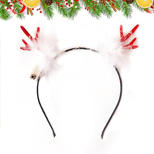 Hirschgeweih Stirnband, Hirschgeweih Stirnband, Hirschgeweih Stirnband - LED Weihnachten Haarreifen | LED Weihnachten Haarreif, Wiederverwendbares Haarband aus CE Horn von Whnbuij