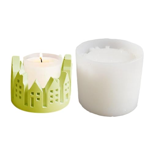Kerzenhalter-Form für Haus/Kaninchen – Kerzenständer aus Silikon für Kerzenhalter aus Epoxidharz, Gipse, Zement | Kerzenform, Teelichter, Dekoration für Zuhause, Gießen von Whnbuij