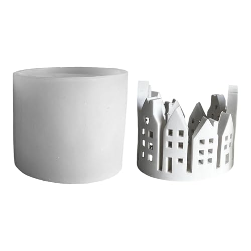 Kerzenhalterform - Silikonform für Kerzenhalter, Kerzenhalterform | Silikonform für Kerzenhalter Dekoration | Silikonform für Kerzenhalter Dekoration Ring House | Gießformen aus Beton in D von Whnbuij