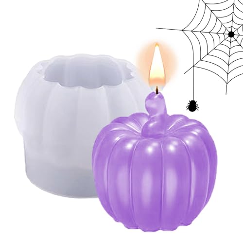 Kürbis-Kerzenform aus Silikon, Kürbisform aus Silikon, Halloween-Epoxidharz-Gießform | Kürbis-Kerzenformen für die Herstellung von Kürbis-Kerzenform aus Silikon, Kürbisform aus Silikon, Halloween-Epoxidharz-Gießform | Kürbis-Kerzenformen für die Herstellung von von Whnbuij