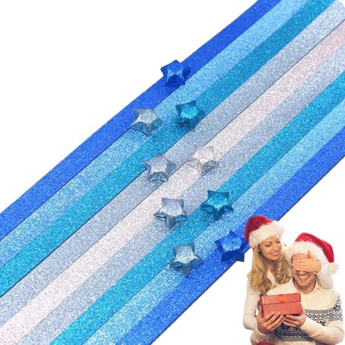Lucky Star Papierglitter, 520 Blatt Farbverlaufs-Papierstreifen | Sternen-Papierstreifen, kreatives Faltpapier für Kunst, Schule und Lehrmaterial Lucky Star Papierglitter, 520 Blatt Farbverlaufs-Papierstreifen | Sternen-Papierstreifen, kreatives Faltpapier für Kunst, Schule und Lehrmaterial von Whnbuij