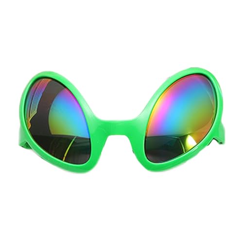 Lustige Alien-Brille - Regenbogen-Sonnenbrille, grüne Alien-Brille | Alternative Alien-Modellier-Kostümbrille für Partys, Requisiten p von Whnbuij