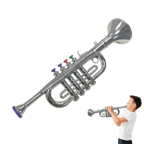 Musikinstrument Spielzeug- Trompete Musikspielzeug für Kinder, Trompete Spielzeug für Kinder, | . Blasinstrumente für Kinder 37 x 10 x 9 cm mit 4 bunten Knöpfen, lauter Klang, Spielzeug Musikinstrument Spielzeug- Trompete Musikspielzeug für Kinder, Trompete Spielzeug für Kinder, | . Blasinstrumente für Kinder 37 x 10 x 9 cm mit 4 bunten Knöpfen, lauter Klang, Spielzeug von Whnbuij
