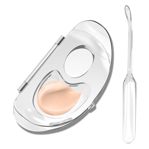 Nagelkunstpalette, Make-up-Mischpalette, Nagelmischpalette mit transparenter klappbarer Grundplatte, Make-up-Zubehör, Mischbrett für Frauen, Männer, Erwachsene Nagelkunstpalette, Make-up-Mischpalette, Nagelmischpalette mit transparenter klappbarer Grundplatte, Make-up-Zubehör, Mischbrett für Frauen, Männer, Erwachsene von Whnbuij