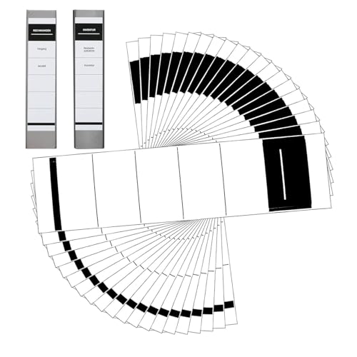 Ordnerrücken-Etiketten – Moderne Büro-Etikettenaufkleber, Aktenbinder-Organizer, selbstklebende Ordner-Etiketten, beschreibbare Ordner-Etiketten, Abheftaufkleber, professionelle Rückenschilder von Whnbuij