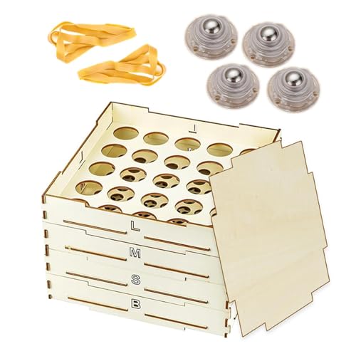 Organizer für Bausteine – Sortiersystem für Vorschule | Sortiersieb aus Holz, Ziegelsortierer mit 4 Ablagen, Organizer in 3 Größen für Adolesc Organizer für Bausteine – Sortiersystem für Vorschule | Sortiersieb aus Holz, Ziegelsortierer mit 4 Ablagen, Organizer in 3 Größen für Adolesc von Whnbuij