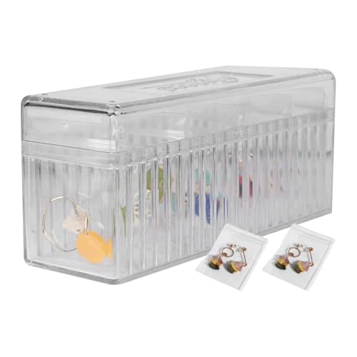 Organizer zur Aufbewahrung von Ohrringen – Organizer für Schmuckschatulle für Ohrringe | Aufbewahrungsbox für Ohrringe, Organizer mit 20 transparenten Schmuckbeuteln Organizer zur Aufbewahrung von Ohrringen – Organizer für Schmuckschatulle für Ohrringe | Aufbewahrungsbox für Ohrringe, Organizer mit 20 transparenten Schmuckbeuteln von Whnbuij