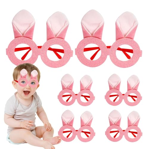 Osterhasenbrille, Osterbrillenrahmen - lustige Requisiten und Brillen für Kostüme - 6x Rahmen für Osterbrille, Brille mit Hasenohren, Brille Osterhasenbrille, Osterbrillenrahmen - lustige Requisiten und Brillen für Kostüme - 6x Rahmen für Osterbrille, Brille mit Hasenohren, Brille von Whnbuij