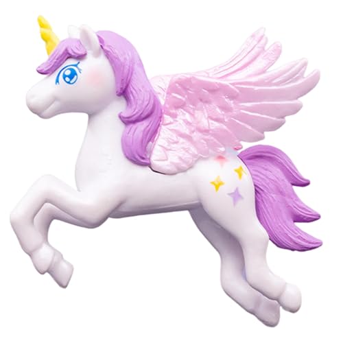Pegasus Einhorn -Kuchen -Dekoration - Cartoon Animal Birthday Cake Topper, 5x3x5,2 cm Cupcake Topper für, kleine Cartoon Hochzeit Single -Winkel -Träger -Ornament mit Flügeln von Kuchen von Whnbuij