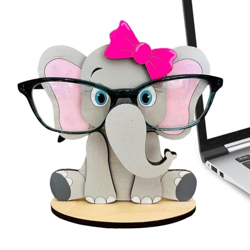 Puzzle Brillenhalter - Abzeichen Brillenhalter, Brillenhalter und Sonnenbrillenhalter | handgeschnitztes Holz Brillenhalter 10x12x15 cm, entzückender Organizer für von Whnbuij
