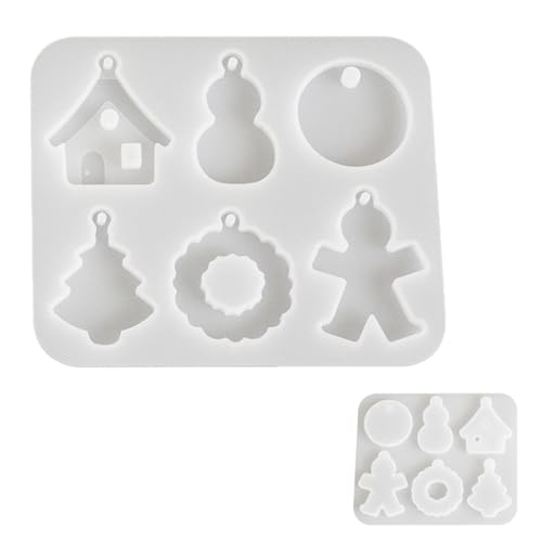 Resin Gießform, Epoxidharz Formen - Gips Ornamente Handwerk Kit | Antihaft-Silikonharz Ornament Formen, DIY Hängeornamente Herstellung Lieferungen Reut von Whnbuij
