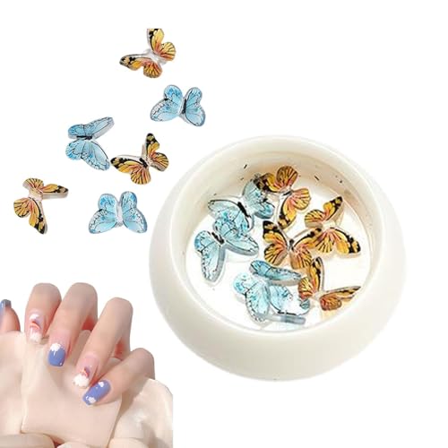Schmetterlings-Nageldekorationen, Schmetterlings-Nageldesign | Nützlicher dreidimensionaler Maniküre-Schmuck - Kunsthandwerk, das Heimsalon-Zubehör herstellt, Kunstzubehör für Frauen von Whnbuij