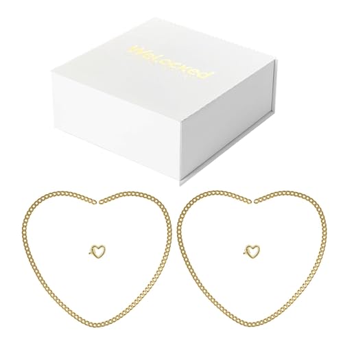 Set zur Herstellung von Armbändern, für ihn und seine Armbänder, Freundschaftsarmbänder mit Schmuckverschluss | einzigartige Schmuckkette zum Valentinstag und Datum von Whnbuij