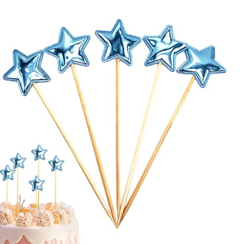 Star Birthday Cake Topper – 5 x Geburtstagstorten-Toppers für Jungen | Lebensmittelqualität leicht Tortendekoration Glitzer sicher Star Birthday Cake Topper – 5 x Geburtstagstorten-Toppers für Jungen | Lebensmittelqualität leicht Tortendekoration Glitzer sicher von Whnbuij