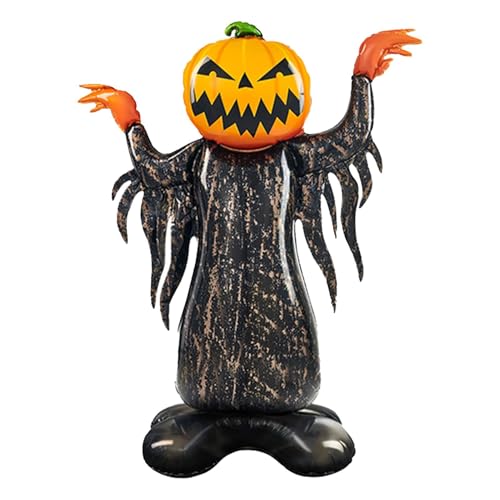 Stehender Halloween-Ballon - Gruselige Halloween-Ballons, Gothic-Cartoon-Stehballons | Festival-Spinnen-Ballons für Boden, Desktop, Urlaubskürbis-Dekor für Spukhaus, Halloween-Partyzubehör von Whnbuij