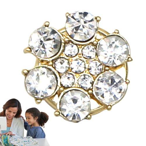 Strass-Knopfabdeckungen, Knopfabdeckungen für Frauen - Modeschmuck Kleidung - Dekorative Knöpfe für Hemdknöpfe, Strassverzierungen, Hemd ohne Knöpfe zum Annähen, Zubehör Strass-Knopfabdeckungen, Knopfabdeckungen für Frauen - Modeschmuck Kleidung - Dekorative Knöpfe für Hemdknöpfe, Strassverzierungen, Hemd ohne Knöpfe zum Annähen, Zubehör von Whnbuij