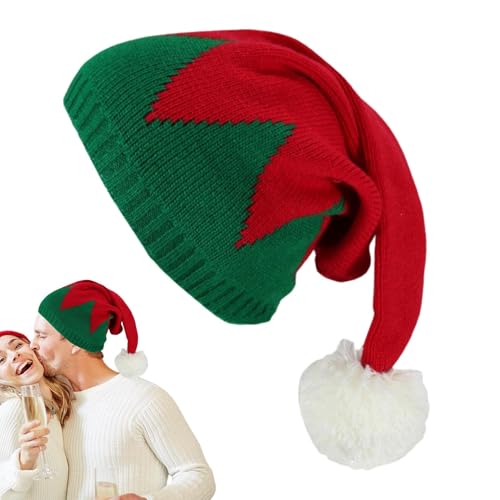 Strickmütze, Weihnachtsmannmütze, Weihnachtsmannmützen | Warme und elastische Weihnachtsmütze | Bequeme Strickmütze, Bunte Wintermützen für Heiligabend, r Strickmütze, Weihnachtsmannmütze, Weihnachtsmannmützen | Warme und elastische Weihnachtsmütze | Bequeme Strickmütze, Bunte Wintermützen für Heiligabend, r von Whnbuij