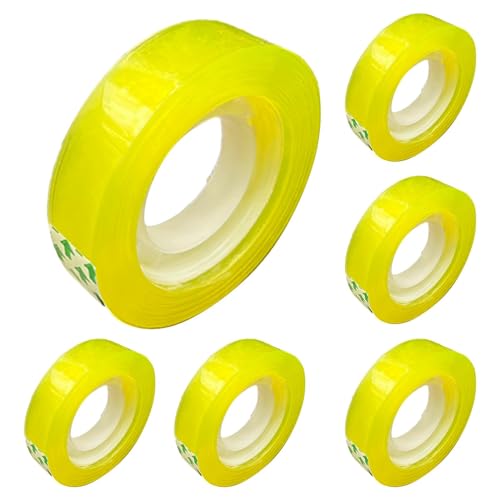 Transparentes Mehrzweck-Klebeband für Schreibwaren – 6 Rollen transparentes Klebeband mit starker Haftung | transparentes Klebeband mit flüssiger Freisetzung für Bürobedarf, Zuhause, sc Transparentes Mehrzweck-Klebeband für Schreibwaren – 6 Rollen transparentes Klebeband mit starker Haftung | transparentes Klebeband mit flüssiger Freisetzung für Bürobedarf, Zuhause, sc von Whnbuij