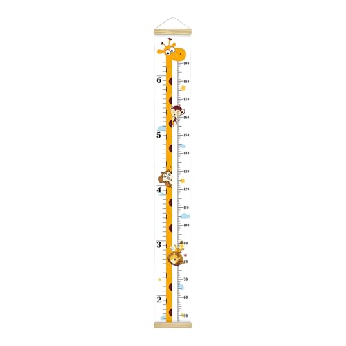 Wachstumsgrafik für die – Wandkunst des Spielzimmers, Zain Dekoration, kann als Lernwerkzeug für zu Hause verwendet werden, Baby Height Growing Graphik aus Segeltuch von Whnbuij