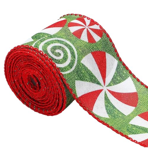 Weihnachtsband mit Draht – elegantes Urlaubsdekorationsband, Bastelband für Weihnachten | Sackleinen, Süßigkeiten, Weihnachtsband, festliche Drahtbandrolle, Baumdekoration, Verpackung, Urlaubsbasteln Weihnachtsband mit Draht – elegantes Urlaubsdekorationsband, Bastelband für Weihnachten | Sackleinen, Süßigkeiten, Weihnachtsband, festliche Drahtbandrolle, Baumdekoration, Verpackung, Urlaubsbasteln von Whnbuij