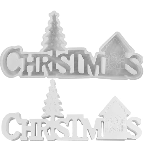 Weihnachtshaus Statuenform, Hausform für Kerzenhalter Dekoration | Weihnachtshaus, Weihnachtsbaum, Epoxidharz-Form, Silikonformen, Weihnachtshaus, Baumleuchter d von Whnbuij