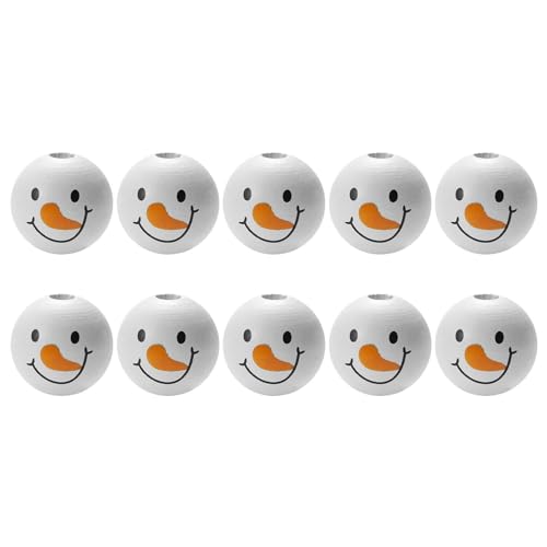 Weihnachtsperlen – dekorative Ferien-Bastelperlen, festliche Perlen, weiße Holzperlen mit Weihnachtsdruck, Winterschmuck, Bastelbedarf für Weihnachtsdekoration, saisonale Perlen Weihnachtsperlen – dekorative Ferien-Bastelperlen, festliche Perlen, weiße Holzperlen mit Weihnachtsdruck, Winterschmuck, Bastelbedarf für Weihnachtsdekoration, saisonale Perlen von Whnbuij