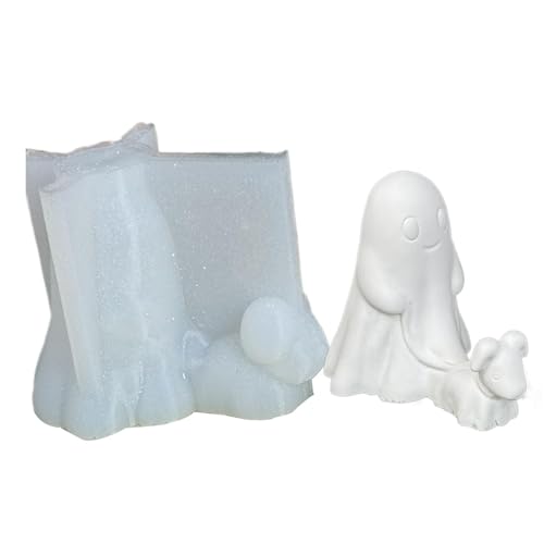 Whnbuij Halloween-Geisterkerzenform, Duftkerzenherstellung, -Form, niedliche -Epoxidharz-Form für Schokolade, Heimdekoration, , Seife, Kunsthandwerk, Dekoration Whnbuij Halloween-Geisterkerzenform, Duftkerzenherstellung, -Form, niedliche -Epoxidharz-Form für Schokolade, Heimdekoration, , Seife, Kunsthandwerk, Dekoration von Whnbuij