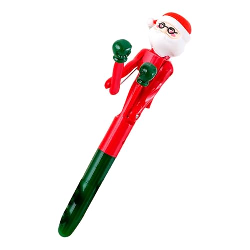 Whnbuij Kugelschreiber Weihnachtsmann Box-Kugelschreiber Colorfast Tinte – Stifte Weihnachtsmann Lustige Schreibwaren weich für Geburtstag Ostern Weihnachten von Whnbuij