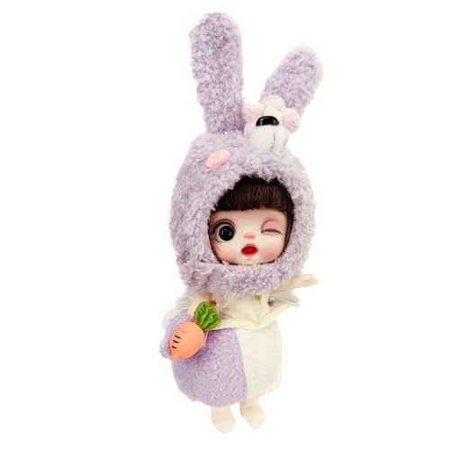 Whnbuij Plüschpuppe, fantasievolle bewegliche Puppe mit großen Augen und abnehmbarem Pyjama | Fantasievolle Spielpuppe mit Kleidung für Auto, Kinderzimmer Whnbuij Plüschpuppe, fantasievolle bewegliche Puppe mit großen Augen und abnehmbarem Pyjama | Fantasievolle Spielpuppe mit Kleidung für Auto, Kinderzimmer von Whnbuij