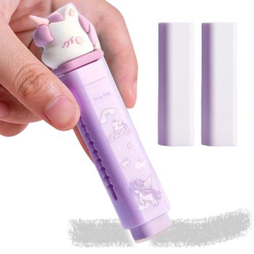 Whnbuij Push-Pull-Radiergummi, niedlich, einziehbar, für Kinder, Cartoon-Motiv, niedlich, Ärmel und Nachfüllung, Push-Pull-Design, erweiterbar für Schule, farbiges Push-Pull-Gummi, sauber abwischbar Whnbuij Push-Pull-Radiergummi, niedlich, einziehbar, für Kinder, Cartoon-Motiv, niedlich, Ärmel und Nachfüllung, Push-Pull-Design, erweiterbar für Schule, farbiges Push-Pull-Gummi, sauber abwischbar von Whnbuij