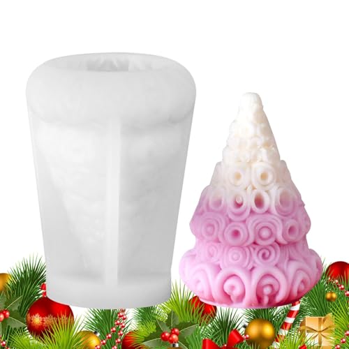 Whnbuij Silikonform für Weihnachtsbaum, Kerzen, Gips, Seife, Epoxidharz, , Weihnachtsbaumform für Bastelarbeiten, Kuchen, Schokolade Whnbuij Silikonform für Weihnachtsbaum, Kerzen, Gips, Seife, Epoxidharz, , Weihnachtsbaumform für Bastelarbeiten, Kuchen, Schokolade von Whnbuij