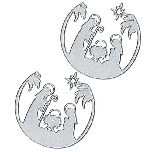 Whnbuij Stanzschablonen für Grußkarten, Karbonstahl, Prägeschablonen – Weihnachts-Album-Rahmen-Stanzformen für Scrapbooking, Fotoalbum, Grußkarte Whnbuij Stanzschablonen für Grußkarten, Karbonstahl, Prägeschablonen – Weihnachts-Album-Rahmen-Stanzformen für Scrapbooking, Fotoalbum, Grußkarte von Whnbuij