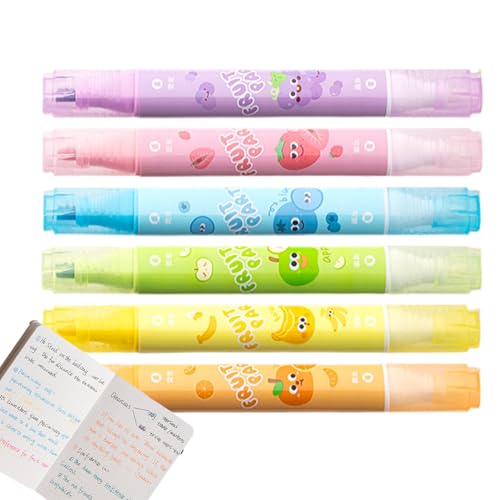 Whnbuij Textmarker-Marker, bunte Doppelspitzen-Textmarker, Marker für Studenten, schnell trocknendes Schreibwerkzeug, Klassenzimmer-Belohnungen für Journaling, Projektplaner, Notizen Whnbuij Textmarker-Marker, bunte Doppelspitzen-Textmarker, Marker für Studenten, schnell trocknendes Schreibwerkzeug, Klassenzimmer-Belohnungen für Journaling, Projektplaner, Notizen von Whnbuij