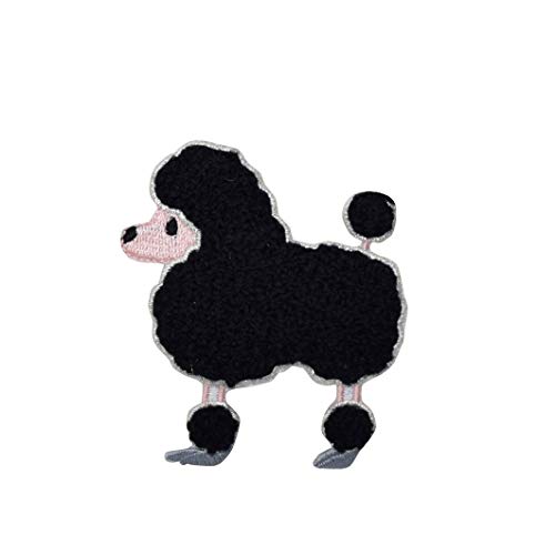 Aufnäher zum Aufbügeln, Chenille, Pudel, Schwarz Aufnäher zum Aufbügeln, Chenille, Pudel, Schwarz von Wholesale Applique
