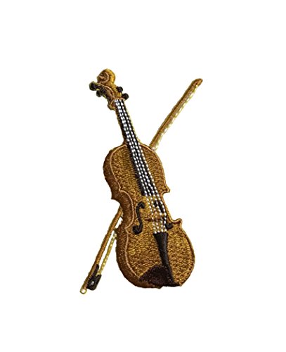 Aufnäher zum Aufbügeln, Motiv: Violine/Geige von Wholesale Applique