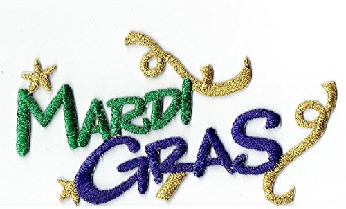 Green, Purple, and Gold MARDI GRAS Iron on Embroidered Patch Applique by Wholesale Applique Green, Purple, and Gold MARDI GRAS Iron on Embroidered Patch Applique by Wholesale Applique von Wholesale Applique