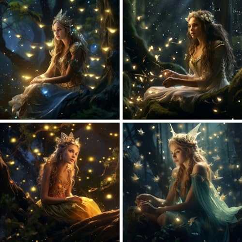 Diamond Painting Glühwürmchen,25x25cm 4 Pack DIY 5D Diamand Painting Erwachsene,Diamond Painting Set Göttin Diamant Painting Bilder Kinder Diamant Malerei,für Zimmer Deko,Mädchen Geschenke Ws-14005 Diamond Painting Glühwürmchen,25x25cm 4 Pack DIY 5D Diamand Painting Erwachsene,Diamond Painting Set Göttin Diamant Painting Bilder Kinder Diamant Malerei,für Zimmer Deko,Mädchen Geschenke Ws-14005 von Whoonng