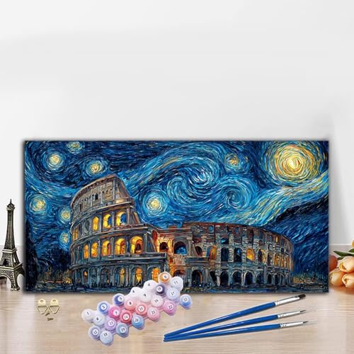 Malen Nach Zahlen Architektur, Malen Nach Zahlen Erwachsene Abstrakt Paint by Numbers Handgemalt Ölgemälde Kit für Anfänger mit Pinseln und Acrylfarben, Deko Wohnzimmer, Geschenke 90x180cm G8-829 Malen Nach Zahlen Architektur, Malen Nach Zahlen Erwachsene Abstrakt Paint by Numbers Handgemalt Ölgemälde Kit für Anfänger mit Pinseln und Acrylfarben, Deko Wohnzimmer, Geschenke 90x180cm G8-829 von Whoonng