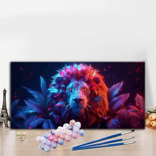 Malen Nach Zahlen Erwachsene Löwe Malen Nach Zahlen XXL 80x160CM Paint by Numbers Blätter Bild DIY Set Erwachsene Basteln, Adults Kreativ Set für Deko Schlafzimmer, Herbstdeko, Weihnachtsdeko G8-792 Malen Nach Zahlen Erwachsene Löwe Malen Nach Zahlen XXL 80x160CM Paint by Numbers Blätter Bild DIY Set Erwachsene Basteln, Adults Kreativ Set für Deko Schlafzimmer, Herbstdeko, Weihnachtsdeko G8-792 von Whoonng