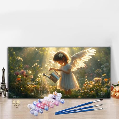 Malen Nach Zahlen Erwachsene Mädchen Malen Nach Zahlen XXL 100x200 cm Paint by Numbers Garten Bild DIY Set Erwachsene Basteln, Adults Kreativ Set für Zimmer Deko, Herbstdeko, Weihnachtsdeko G8-992 von Whoonng