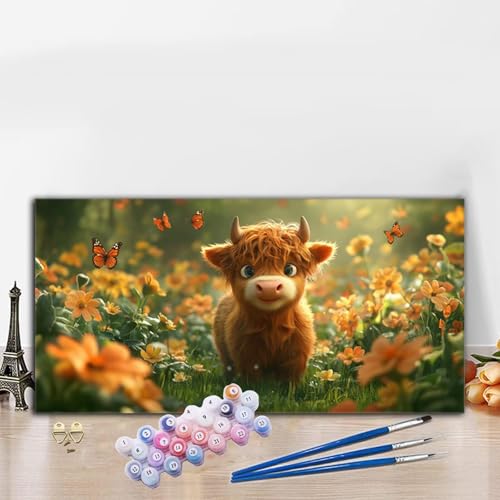 Malen Nach Zahlen Erwachsene Ochse Malen Nach Zahlen XXL 50x100 cm Paint by Numbers Tier Bild DIY Set Erwachsene Basteln, Adults Kreativ Set für Deko Schlafzimmer, Herbstdeko, Weihnachtsdeko G8-146 Malen Nach Zahlen Erwachsene Ochse Malen Nach Zahlen XXL 50x100 cm Paint by Numbers Tier Bild DIY Set Erwachsene Basteln, Adults Kreativ Set für Deko Schlafzimmer, Herbstdeko, Weihnachtsdeko G8-146 von Whoonng