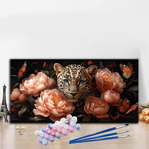 Malen Nach Zahlen Erwachsene Pfingstrose Malen Nach Zahlen XXL 50x100CM Paint by Numbers Leopard Bild DIY Set Erwachsene Basteln, Adults Kreativ Set für Zimmer Deko, Herbstdeko, Weihnachtsdeko G8-660 Malen Nach Zahlen Erwachsene Pfingstrose Malen Nach Zahlen XXL 50x100CM Paint by Numbers Leopard Bild DIY Set Erwachsene Basteln, Adults Kreativ Set für Zimmer Deko, Herbstdeko, Weihnachtsdeko G8-660 von Whoonng