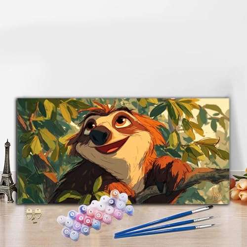 Malen Nach Zahlen Erwachsene Tier Malen Nach Zahlen XXL 40x70 cm Paint by Numbers Niedlich Bild DIY Set Erwachsene Basteln, Adults Kreativ Set für Deko Schlafzimmer, Herbstdeko, Weihnachtsdeko G8-800 Malen Nach Zahlen Erwachsene Tier Malen Nach Zahlen XXL 40x70 cm Paint by Numbers Niedlich Bild DIY Set Erwachsene Basteln, Adults Kreativ Set für Deko Schlafzimmer, Herbstdeko, Weihnachtsdeko G8-800 von Whoonng