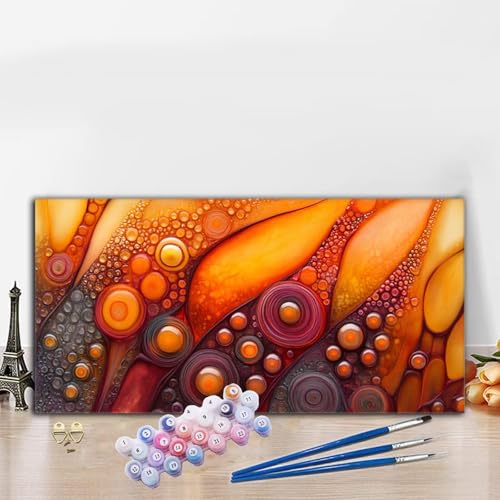 Malen Nach Zahlen Orange Farbe, Malen Nach Zahlen Erwachsene Abstrakt Paint by Numbers Handgemalt Ölgemälde Kit für Anfänger mit Pinseln und Acrylfarben, Deko Wohnzimmer, Geschenke 100x200CM G8-669 Malen Nach Zahlen Orange Farbe, Malen Nach Zahlen Erwachsene Abstrakt Paint by Numbers Handgemalt Ölgemälde Kit für Anfänger mit Pinseln und Acrylfarben, Deko Wohnzimmer, Geschenke 100x200CM G8-669 von Whoonng