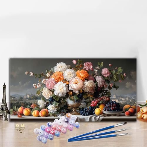 Malen Nach Zahlen Schwarz, Malen Nach Zahlen Erwachsene Vase Paint by Numbers Handgemalt Ölgemälde Kit für Anfänger mit Pinseln und Acrylfarben, Deko Wohnzimmer, Geschenke für Frauen 40x70cm G8-817 Malen Nach Zahlen Schwarz, Malen Nach Zahlen Erwachsene Vase Paint by Numbers Handgemalt Ölgemälde Kit für Anfänger mit Pinseln und Acrylfarben, Deko Wohnzimmer, Geschenke für Frauen 40x70cm G8-817 von Whoonng